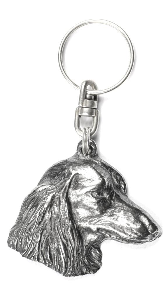 Jamnik - Posrebrzany Brelok Z Psem, Ozdoba Torebki, Zawieszka Do Plecaka Marki Art-Dog