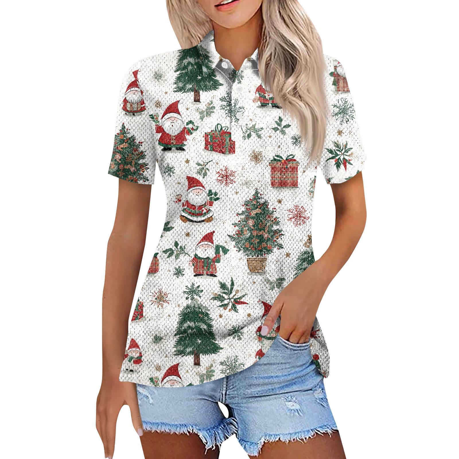 

Женская модная повседневная рубашка с отворотом и коротким рукавом с принтом, женские топы на пуговицах XXXL зелёный