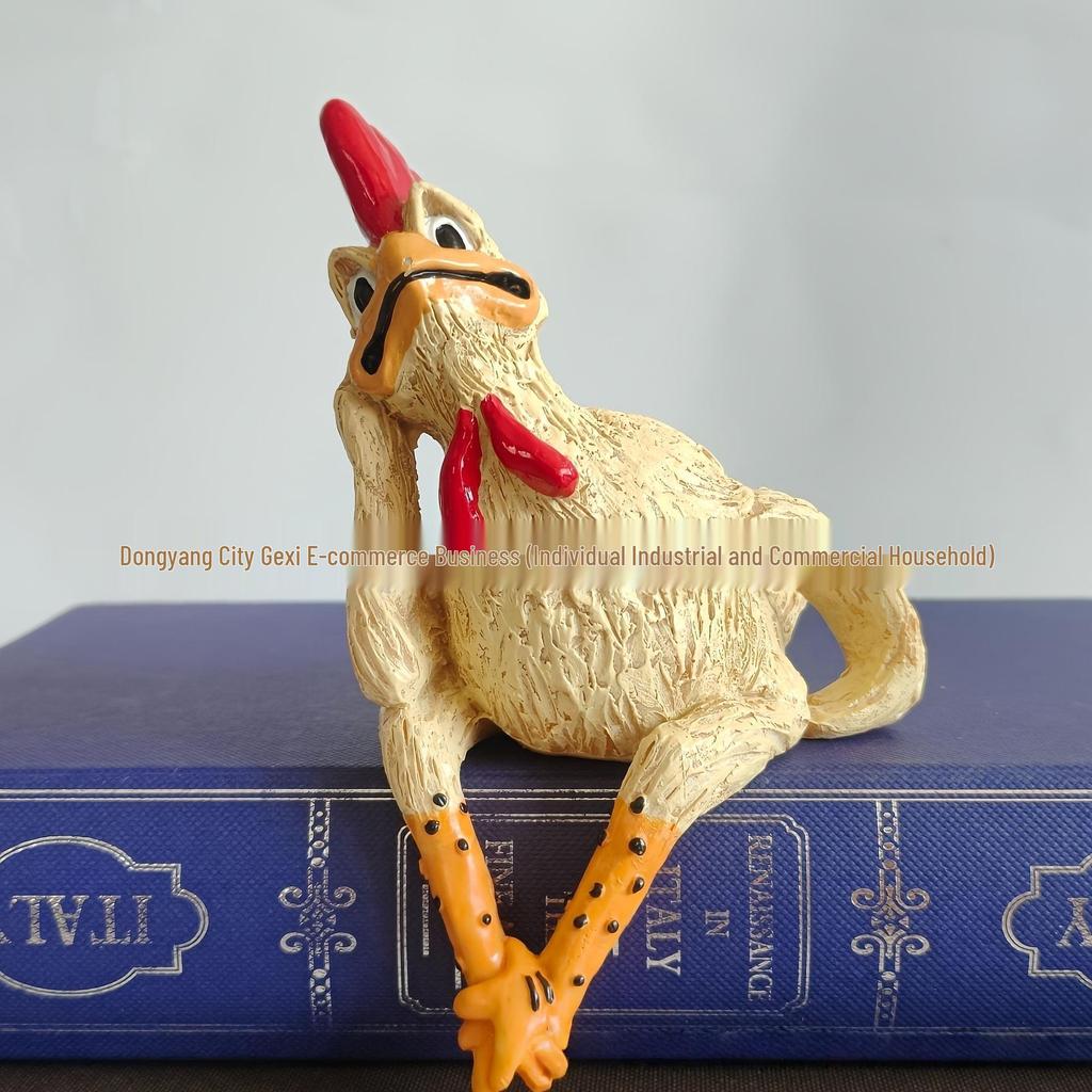 Dazed Chicken Trio Easter Statues - Resin Yard Decorations