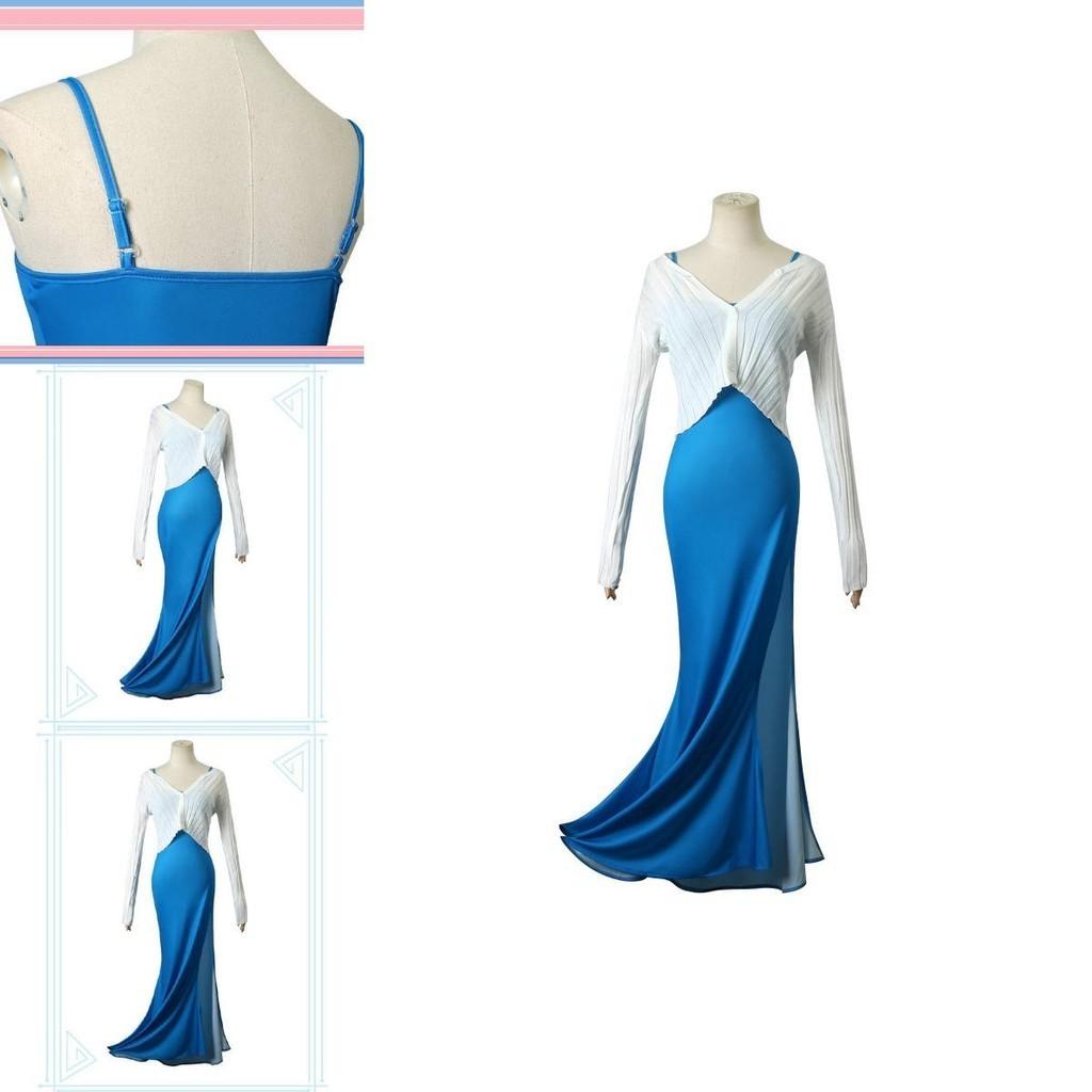 Genshin Impact Shenhe Outfits Fancy Costume Cartoon Game Cosplay Party Dress