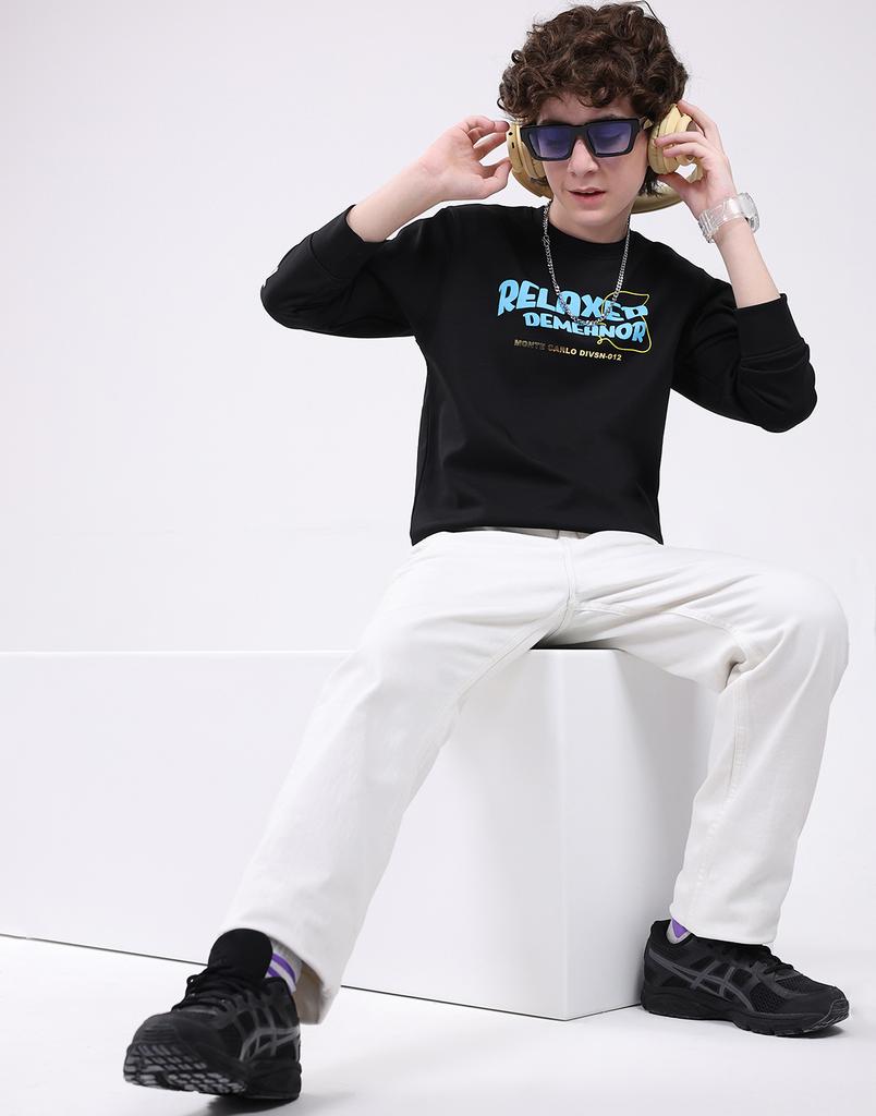Monte Carlo Boy's Round Neck Full Sleeve Sweatshirt