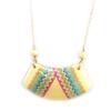 Les Trésors De Lily [L5257] - Multicolored Beige 'Kilimanjaro' Necklace