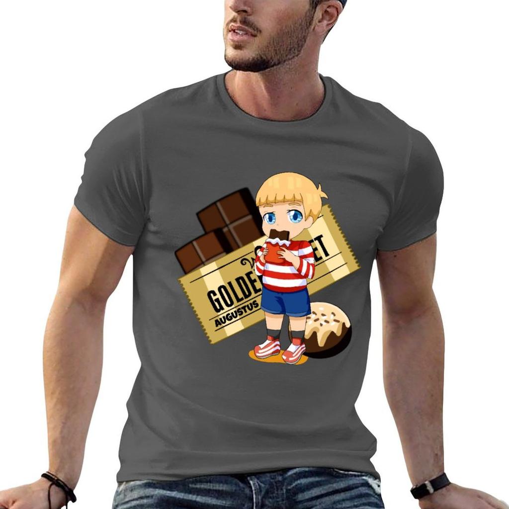 Augustus (Charlie und die Schokoladenfabrik) T-Shirt Fleckenabweisend Lässiges T-Shirt
