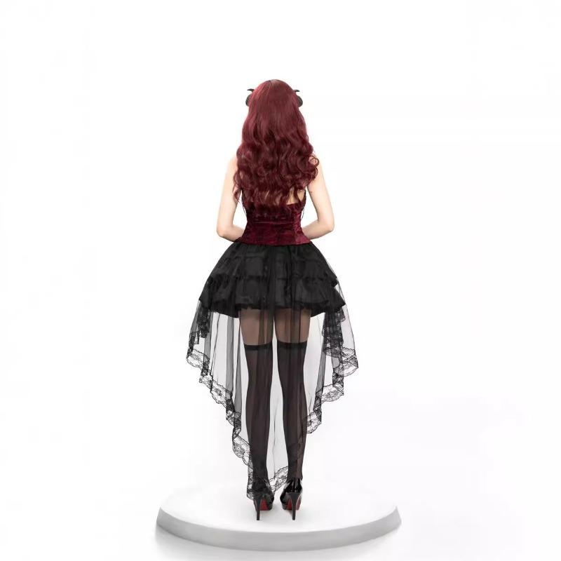Halloween's new Vampire Duchess tube top, lace skirt, prom costume