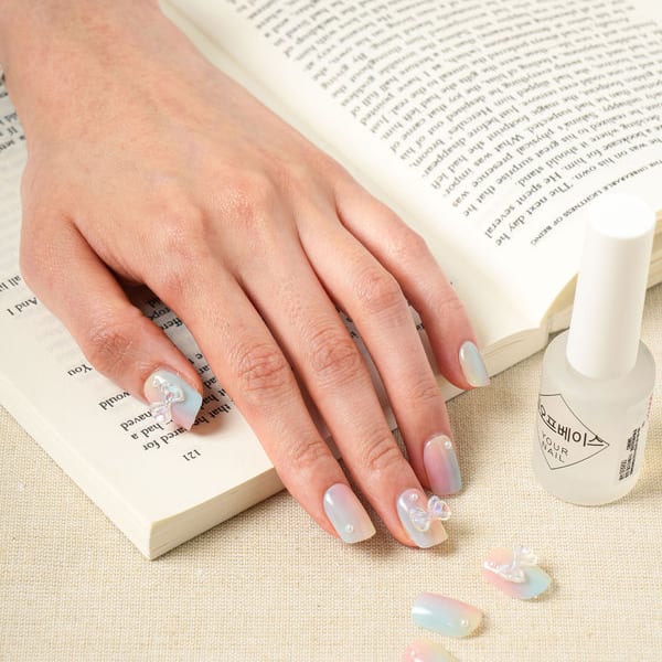 Too Cool For School Real Wear Nail Tips Round Square Cotton Candy