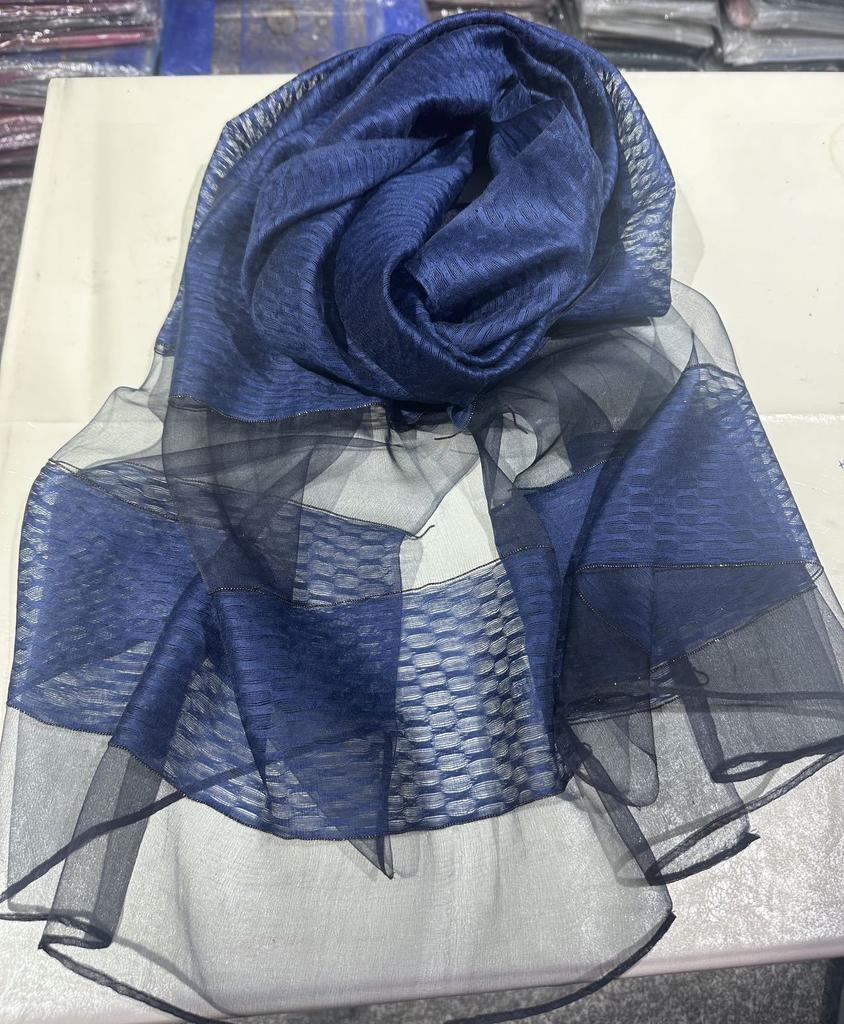 Silk Scarf Summer Thin Travel Sunscreen Headscarf Beach Yarn Striped Female Ethnic Style Literature And Art