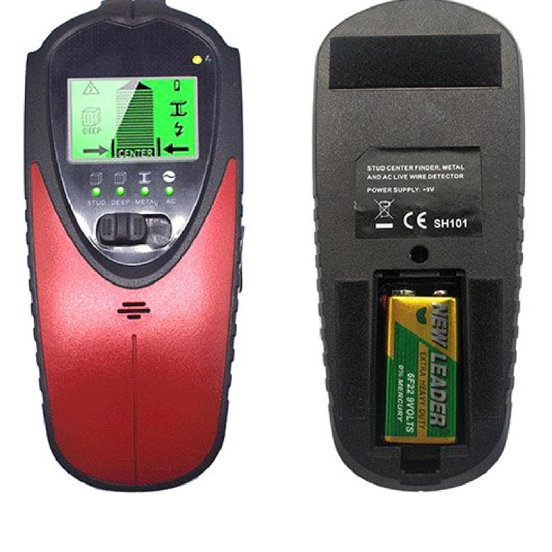 4 in 1 Electric Wood Detector Stud Finder Sensor Wall Scanner Beam Finder Center Finding Compatible for w/ Wood AC Wire
