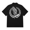 KAN6312 Kysb0194 Skullhand Short Sleeve Shirt Black