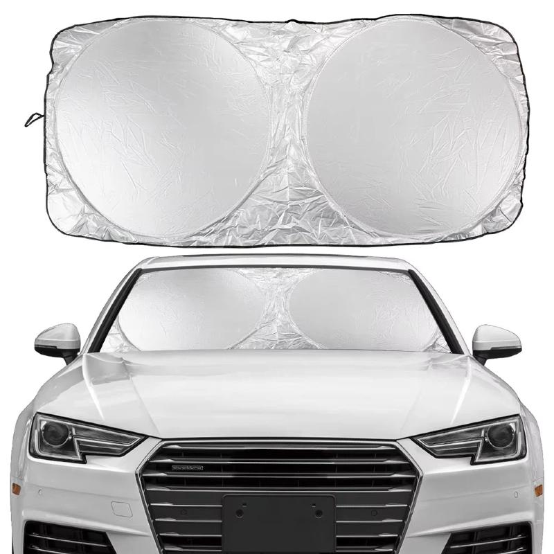 Car Windshield Sun Shade Anti-UV Interior Protector Folding Sunshade Cover Visor Auto Accessories Windscreen ParasolWindshield Sunshades 1