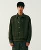 Ucla Unisex Retro Preppy Denim Trucker Jacket [Khaki] (Ub9Dj03)