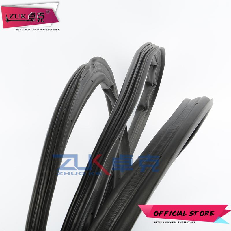 ZUK For HONDA FIT JAZZ 2005 2006 2007 2008 Hatchback GD1 GD3 Rear Door Weatherstrip Tailgate Rubber Seal Tail Door Sealing Strip