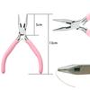 Cute Pink Color Handle Anti-slip Splicing and Fixing Jewelry Pliers Tools & Equipment Kit for DIY Jewelery Making Needlework