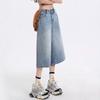 Yousheng Cropped Jeans for Women Wide Leg High Waisted Denim Pants Summer Casual Short Baggy Jeans with Pockets