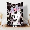 1pc Blanket Sanrio Kuromi2 Print Design, Lightweight Blanket for Sofa, Bed- Soft &Warm, Gift for All Seasons Like Christmas, Halloween