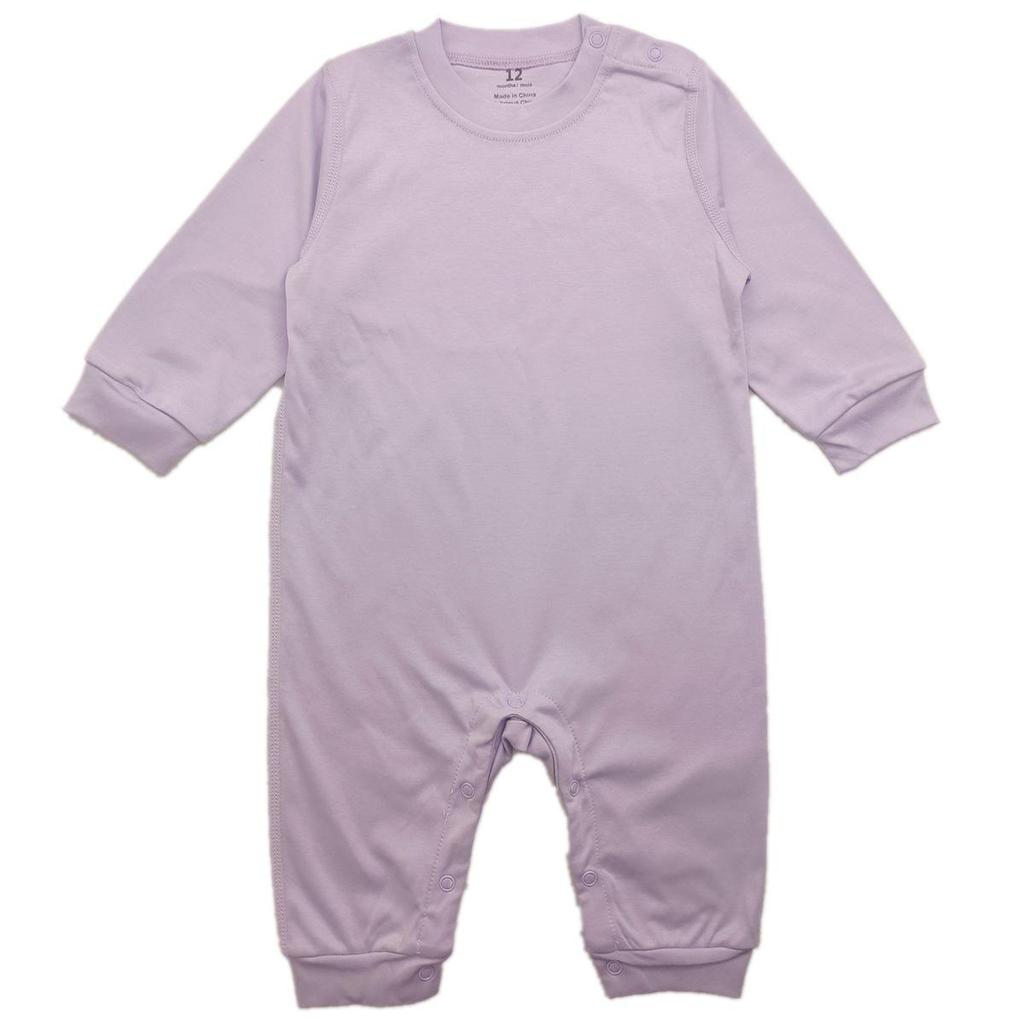 Pure Cotton Long Romper for Baby Boys & Girls, Floral Cartoon Jumpsuit, Long Sleeve Bodysuit