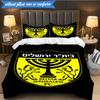 3PCS Beitar Jerusalem Football Club Printed Soft Bedding Set,Including 1pc Duvet Cover And 2pcs Pillowcases Perfect for Bedroom, Dormitory, Fan gift