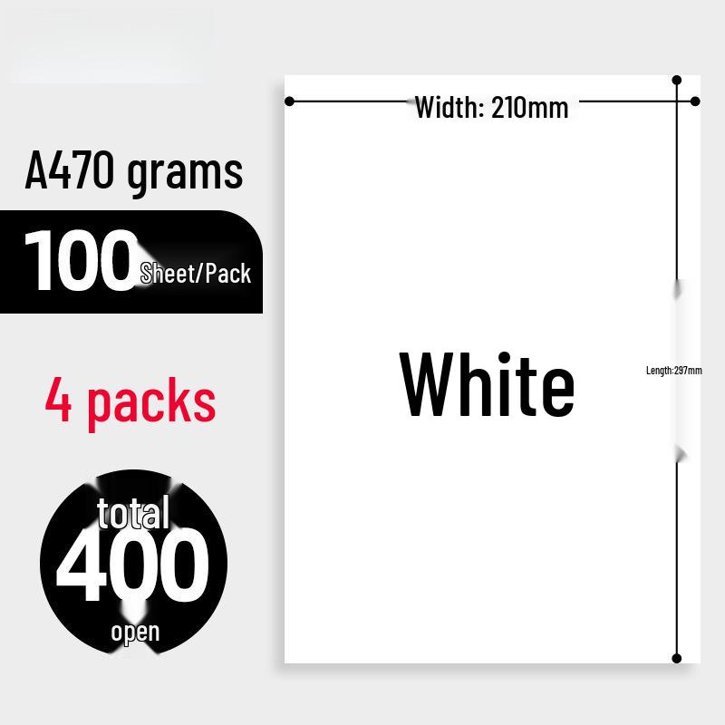 Green Shade A4 Printing Paper - Full Box of 2500 Sheets, 70g Copy & Exam Paper, 80g Thickened Draft & Office Paper