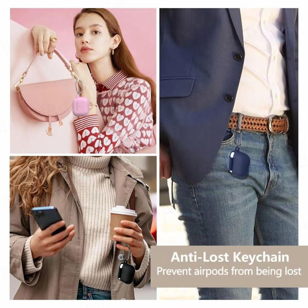 Ütésálló Fülhallgató Tok Szilikon Bluetooth Fejhallgató Védőtok AirPods 4 2024-hez