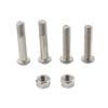 GZYF Rear Shock Mount Bolt Absorber Nut Screw Steel Silver