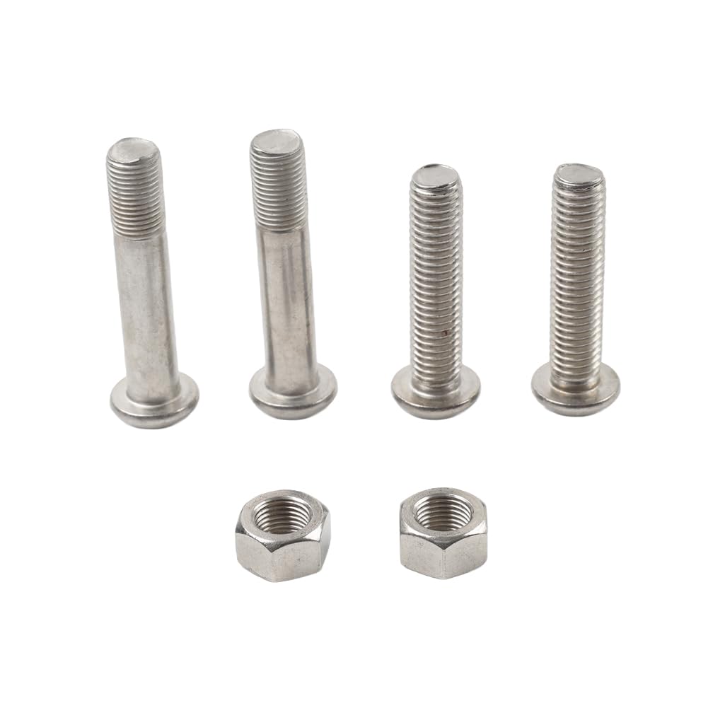 GZYF Rear Shock Mount Bolt Absorber Nut Screw Steel Silver