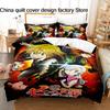3Pcs TheSevenDeadlySins Bedding Set 3D Print Dragon's Sin of Wrath Duvet Cover Pillowcases for Teens Fans Room Decor Gift