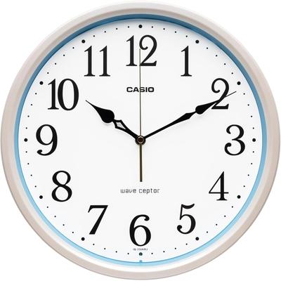 Wall Clock Radio Clock Wave Cepter Analog Standard Night Second Hand Stop White Pearl White IQ-350AMJ-7JF
