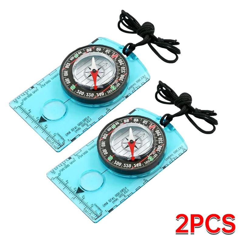 Hiking Backpack Compass Kids Compass Camping and Navigation Compass Backboard Compass for Map Reading
