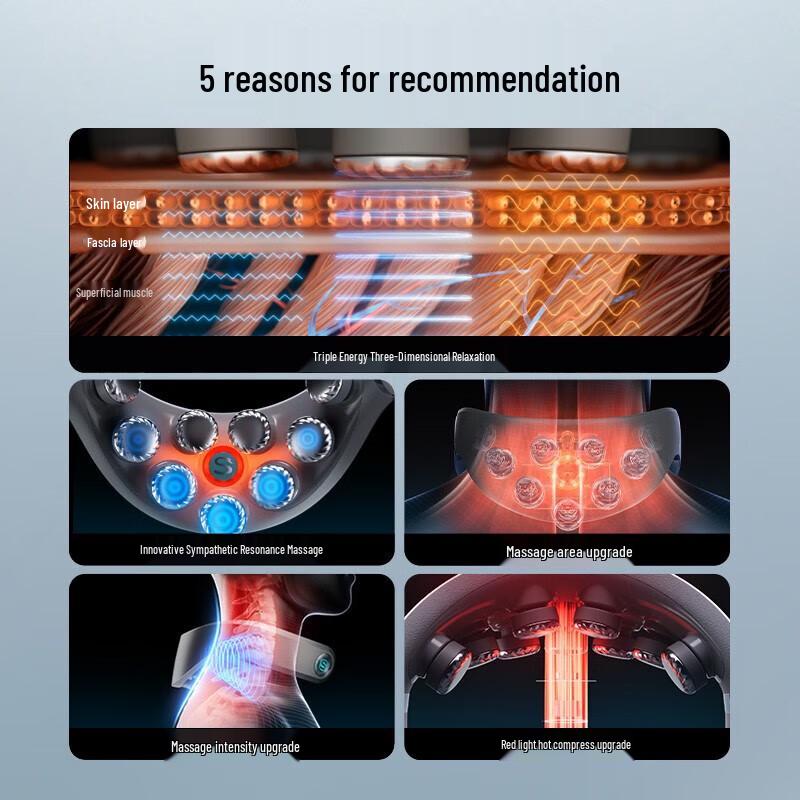 SKG G7Pro Portable Neck Massager with Hot Compress CN plug (adapter included)