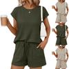 Women's Casual Fashion Short-Sleeve Set With Pockets