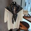 2026 Lightweight Cotton-Polyester Scarf Women Pony Print Shape Versatile Neck Wrap Office Casual Wear