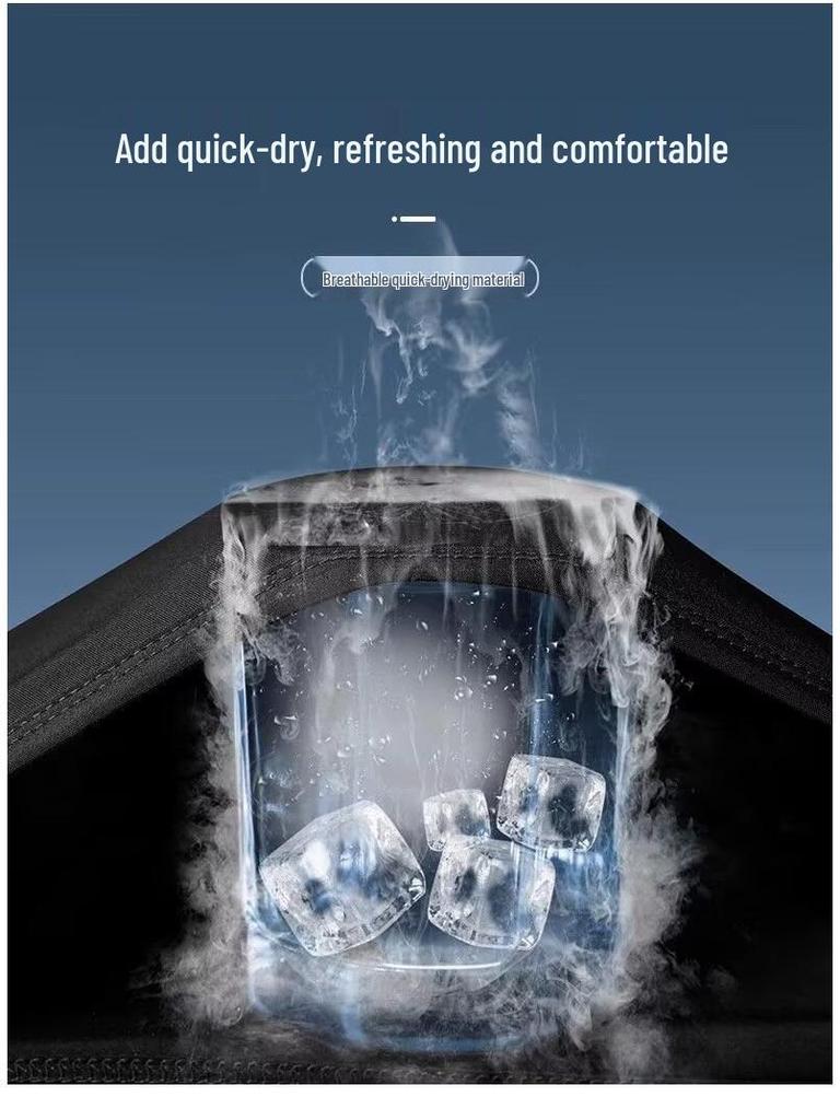 Men's Quick-Dry Long Sleeve Athletic Shirt for Running and Training