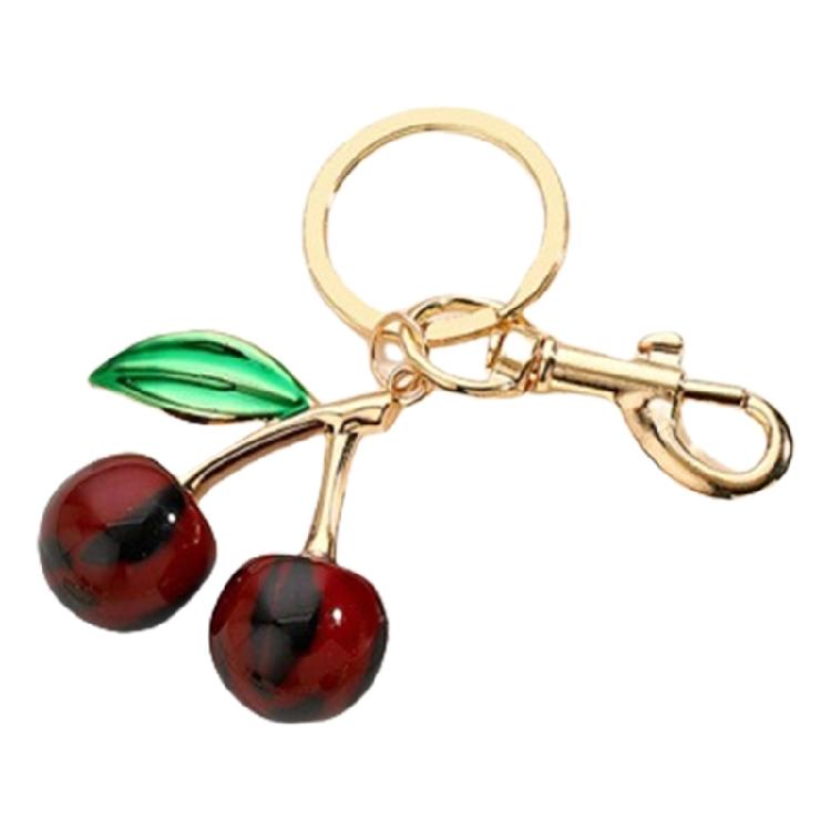 Fashion Forward Cherry Resin Pendant Charming Cherry Purse Pendant Key Holder Key Pendant Accessory for Everyday Use