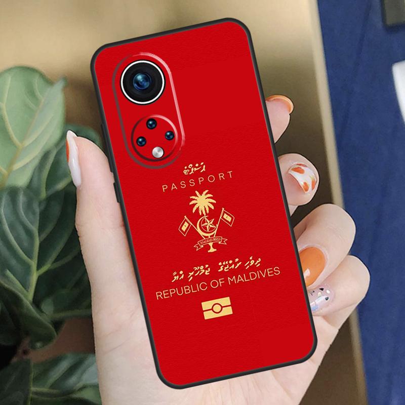 Maldives Passport Case For Honor Magic 7 5 6 Pro 200 Lite Honor X8b X9c X9b X9a X8a X8 X9 50 70 90 Lite Cover