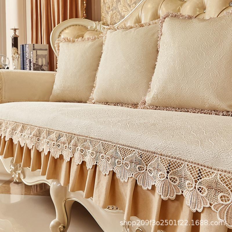 

Европейская подушка для дивана, Универсальный чехол на все сезоны, Подушка для дивана с полным покрытием, Кожа с полным покрытием, Простая подушка для сиденья, Нескользящий роскошный чехол 70*70cm