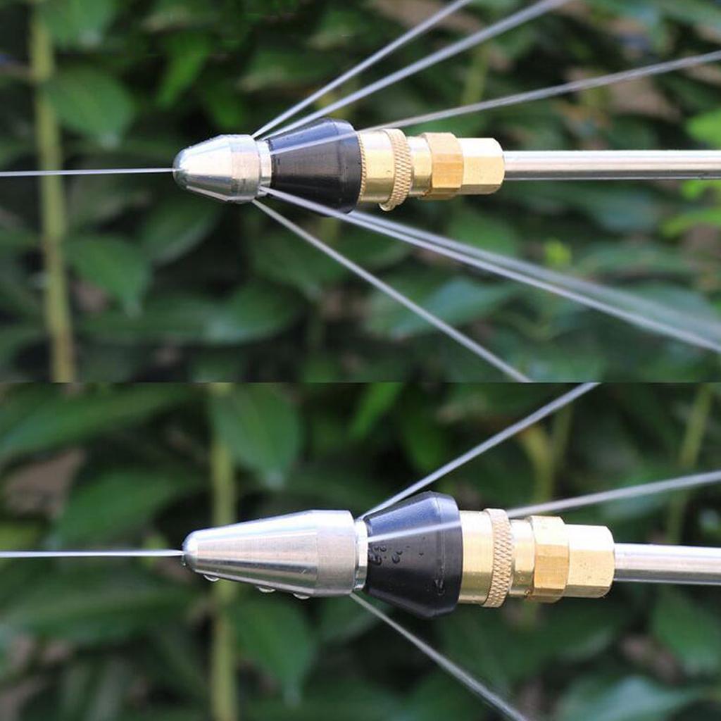 Pressure Washer Drain Sewer Cleaning Pipe Jetter Rotary Nozzle