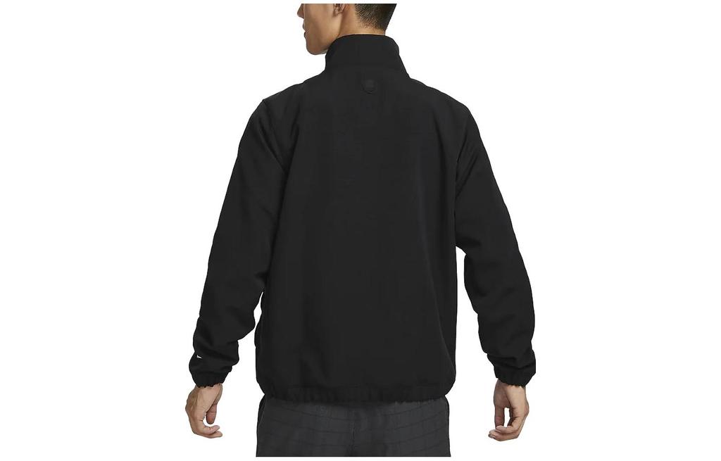 Nike Golf Clothing Men's Black Stand Collar Moderate FB5496-010