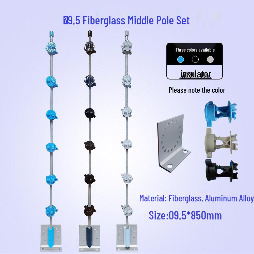 Pulse Electronic Fence Accessory Set: Aluminum Alloy Brackets & Posts (10 Sets) with Free Shipping