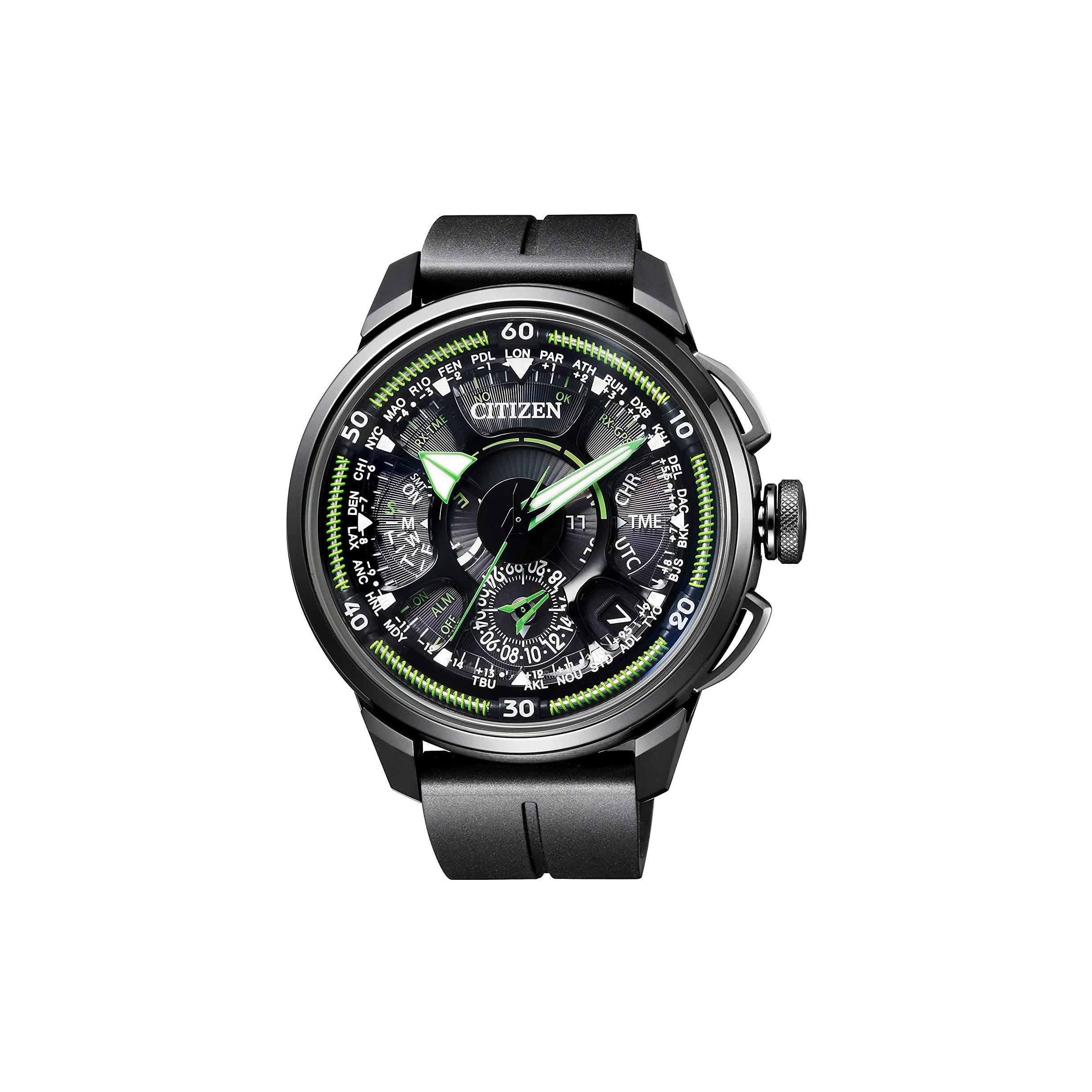 

CITIZEN Ecology Drive Collection Light Powered Quartz Movement Rubber Strap Watch Men s Watches CC7005-16E Black Dial