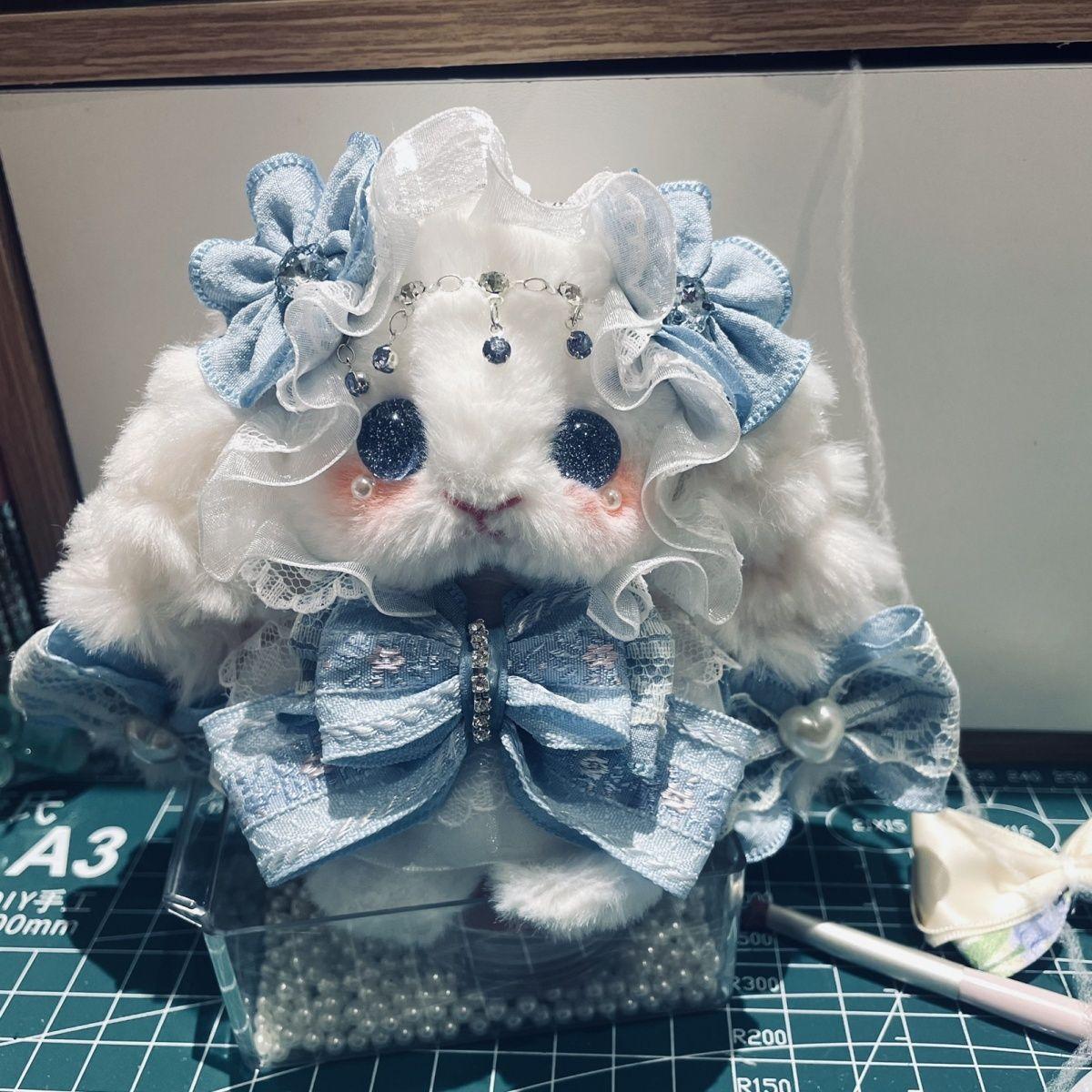 Cute Soft Rabbit Pendant Healing Doll Handmade Birthday Gift Doll Doll Bag Pendant Decoration Birthday Gift Handmade cute
