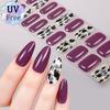 Leopard Print Gel Nail Art Sticker Waterproof Flash Ice Transparent Free Baking Lamp Nail Oil Film Nail Sticker