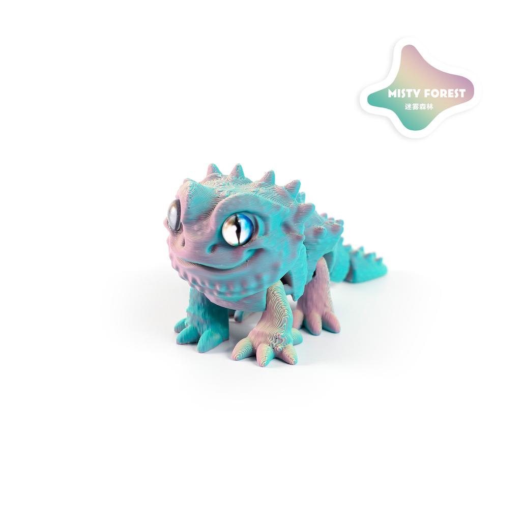3D Printed Dragon Lizard Animal Model With Movable Joints Articulated Cool Desktop Creative Ornaments Action Figures Toy For Kid