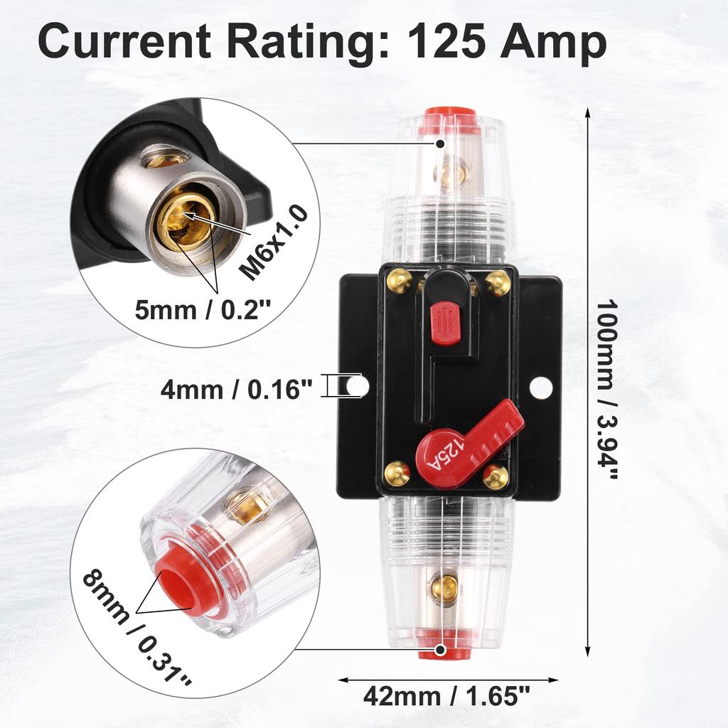uxcell Fuse Holder Fuse Box Fuse Cap Inline Fuse Holder Car Circuit Breaker with