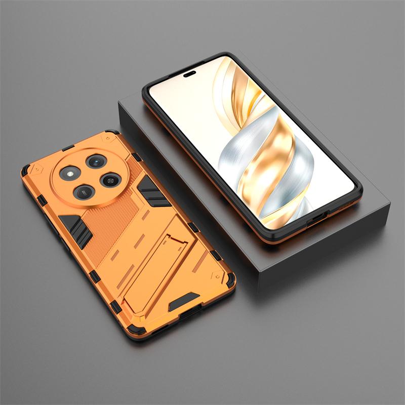Punk Bracket Phone Case For Honor X60 Pro 5G China Celulares Shell Bumper Shockproof For Honor X60 Funda Para Back Cover