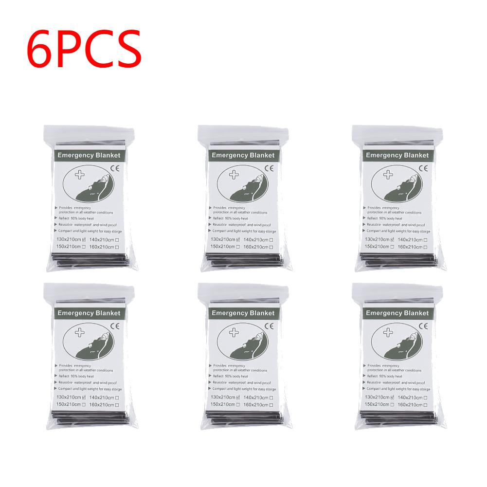 1-20PCS Emergency Blanket Outdoor Hiking Camping Survival First Aid Windproof Insulation Lifesaving Foil Thermal Rescue Blanket