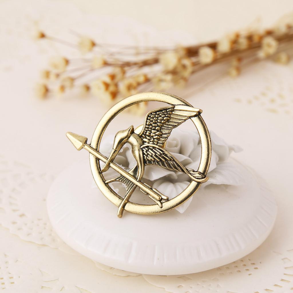 1pc Creative & Versatile Vintage Mockingbird Metal Badge Retro Brooch Pin For Backpack, Clothing, And Accessories