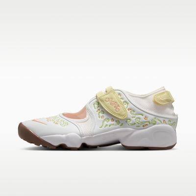 Nike Air Rift Casual Shoes Women's White Green Yellow