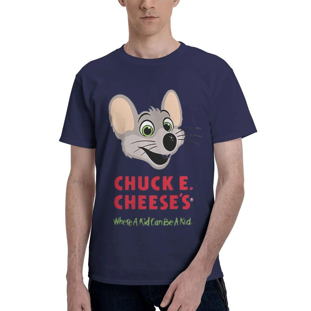 Chuck E Cheese  100 Cotton TShirt Mens Oversized T Shirts Men Crew Neck Short Sleeve S6XL