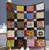 Vintage patchwork deka Ručně vyrobená s různými vzory Domácí umělecký kousek Teplo času Nezbytnost pro útulný domov