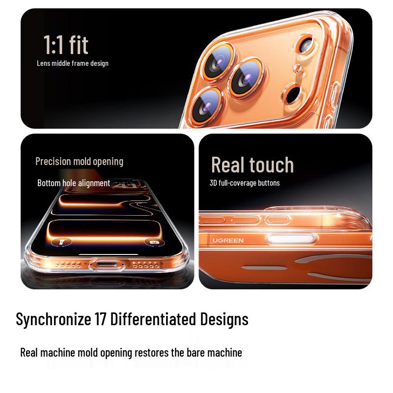 Ugreen iPhone 17 Pro Magnetic Drop-Proof AI Key Phone Case