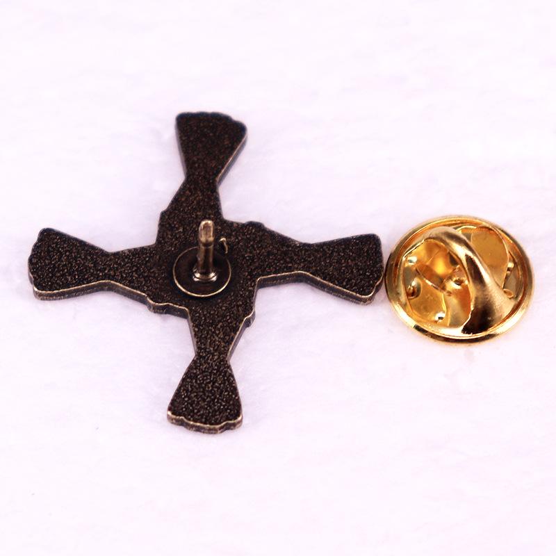 Vintage St. Brigid's Cross Brooch Badge